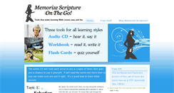 Desktop Screenshot of memorizescriptureonthego.com