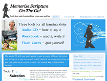Tablet Screenshot of memorizescriptureonthego.com